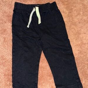 OshKosh B'gosh Black Joggers with White Drawstring